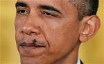 Obama and fly on his tongue